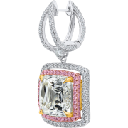 crisscut diamond earrings, lili jewelry pink diamond