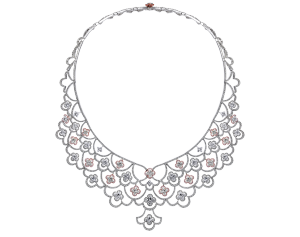Lily Unique Necklace- diamond flower Necklace