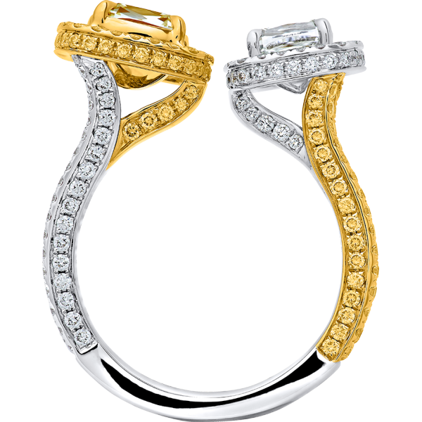Crisscut Cushion Diamond Ring- Lili Unique Collection - HRGCRC0070-B crisscut cushion ring, lili unique diamonds