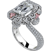 crisscut diamond ring, lili jewellry unique collection