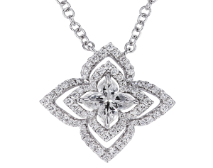 Diuris - Orchidea Diamond Pendant, Lili Jewelry